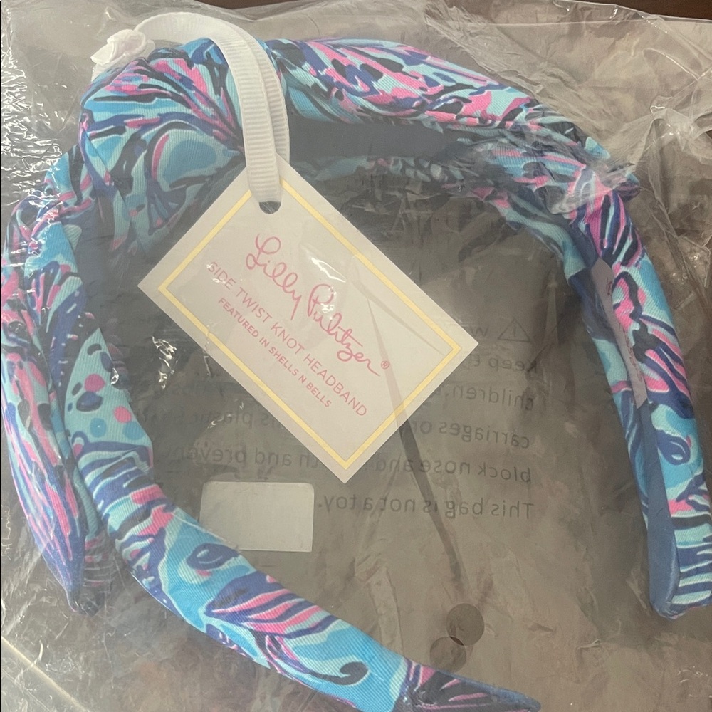 Lilly Pulitzer Breakwater shells and bells Blue Headband